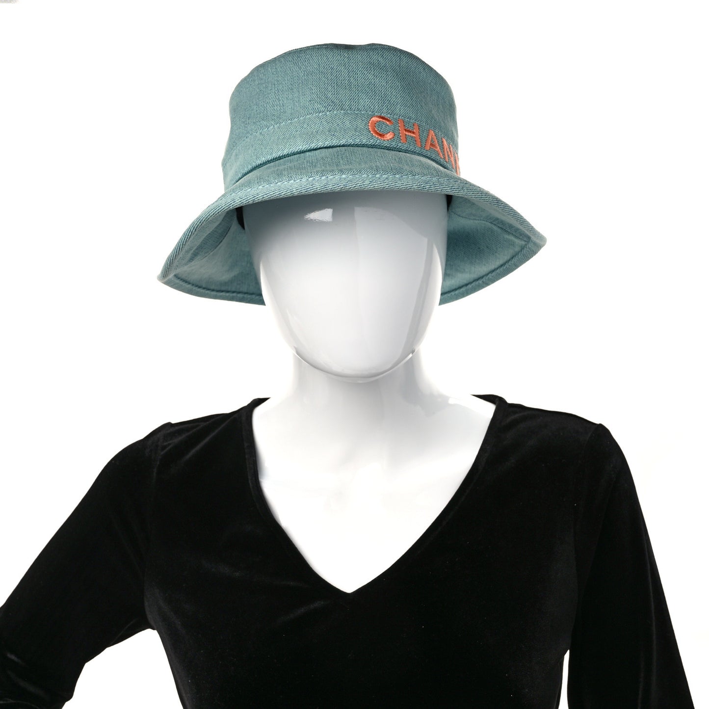 Denim Logo Bucket Hat S Light Blue