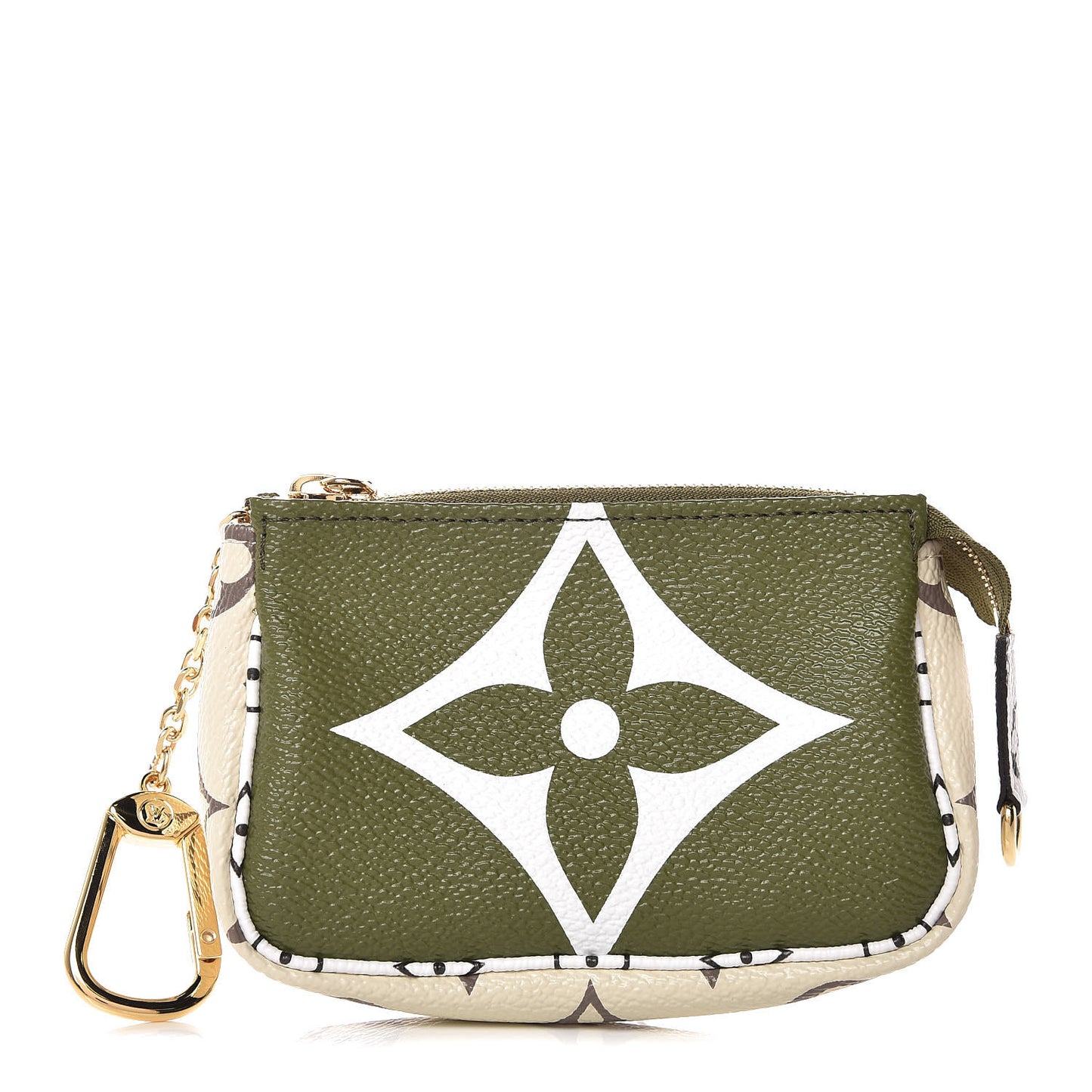 Monogram Giant Micro Pochette Accessories Kaki White