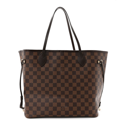 Louis Vuitton Damier Ebene Neo Neverfull MM Rose Ballerine 1 of 11