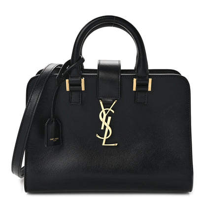 Saint Laurent SAINT LAURENT Calfskin Monogram Baby Cabas Black 1 of 13