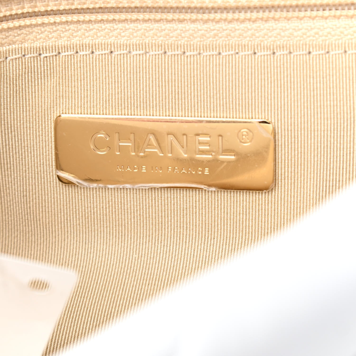 Chanel Shiny Goatskin Quilted Medium Chanel 19 Flap White 6 of 11