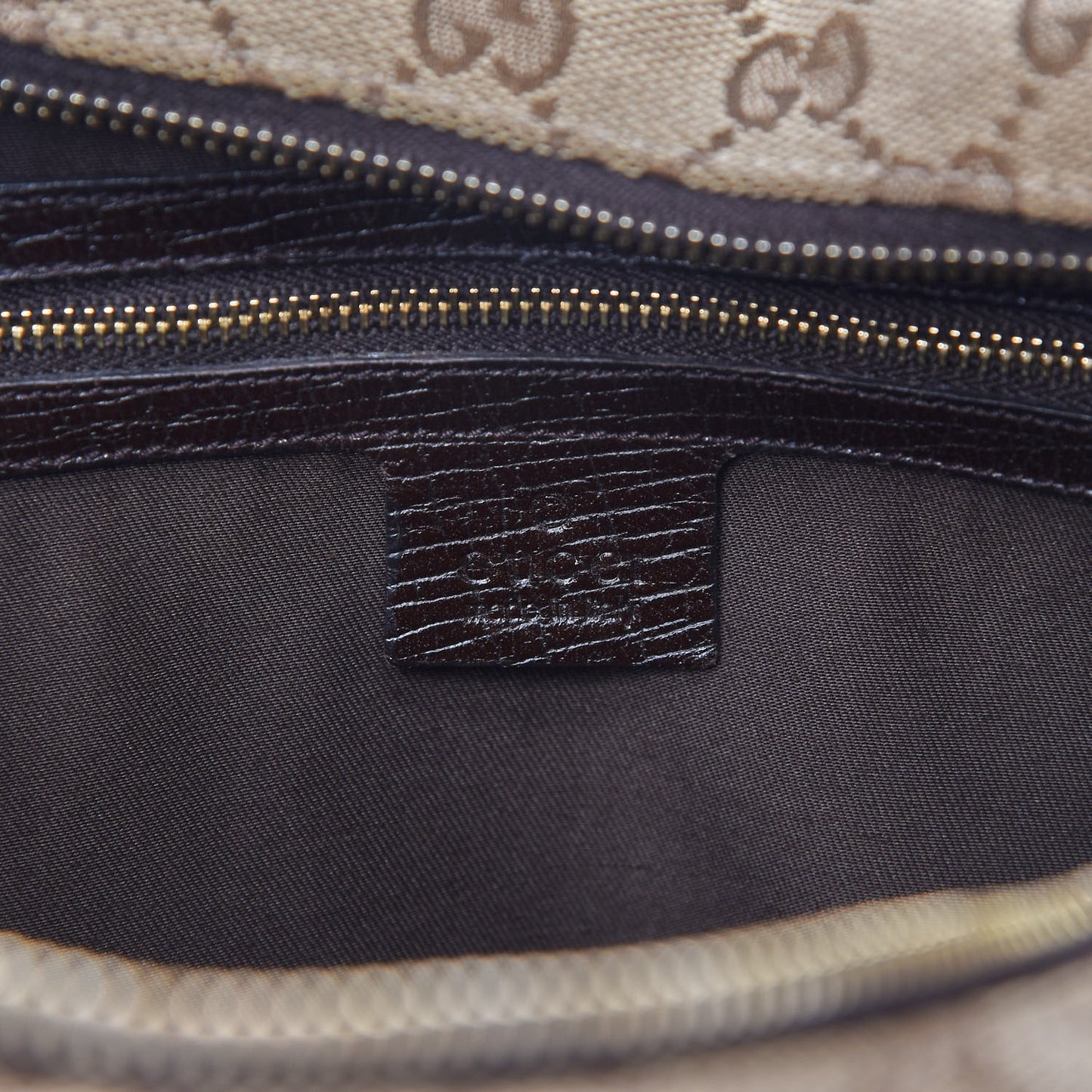 Monogram Medium Horsebit Chain Hobo Dark Brown