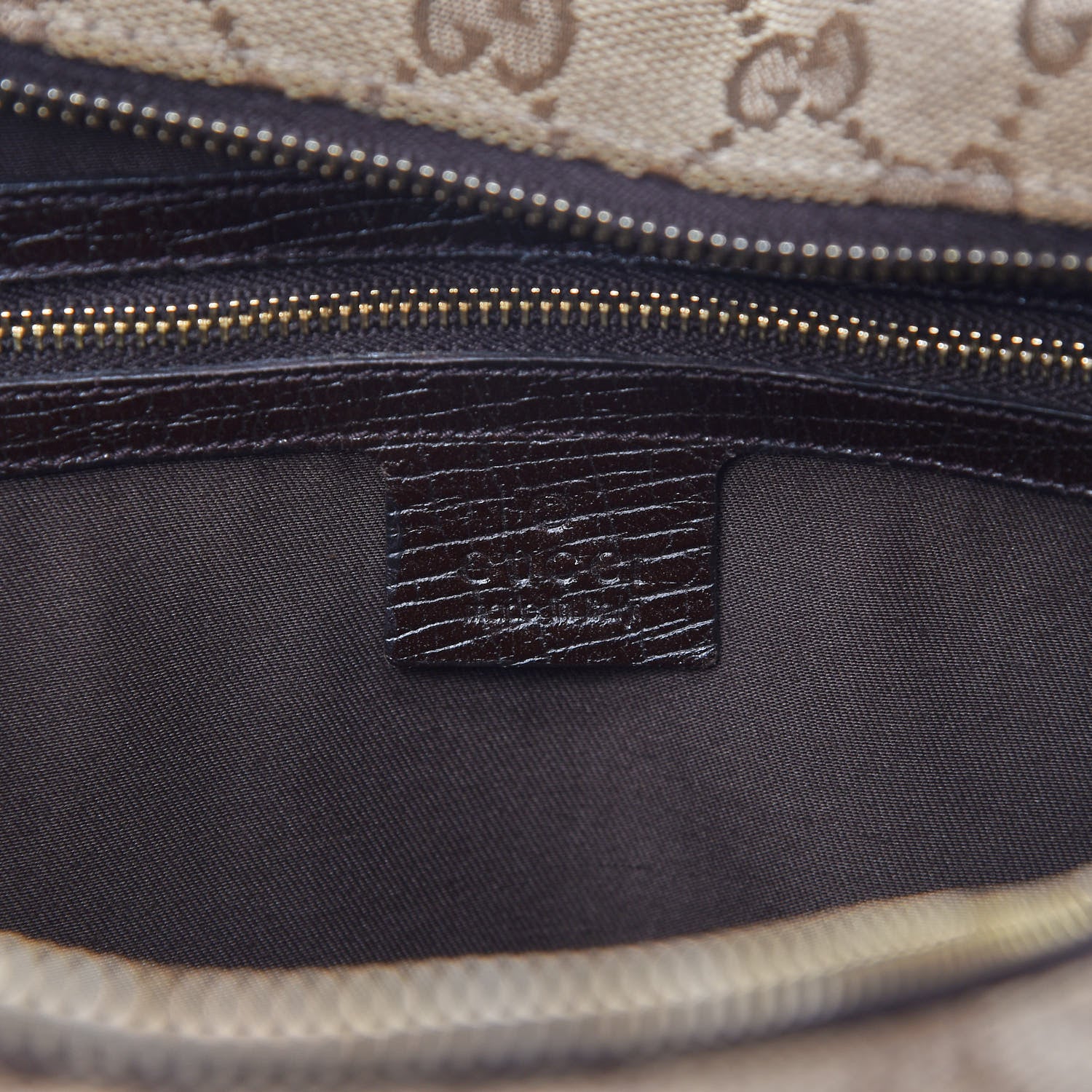Gucci Monogram Medium Horsebit Chain Hobo Dark Brown 8 of 9