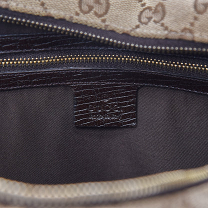 Gucci Monogram Medium Horsebit Chain Hobo Dark Brown 8 of 9
