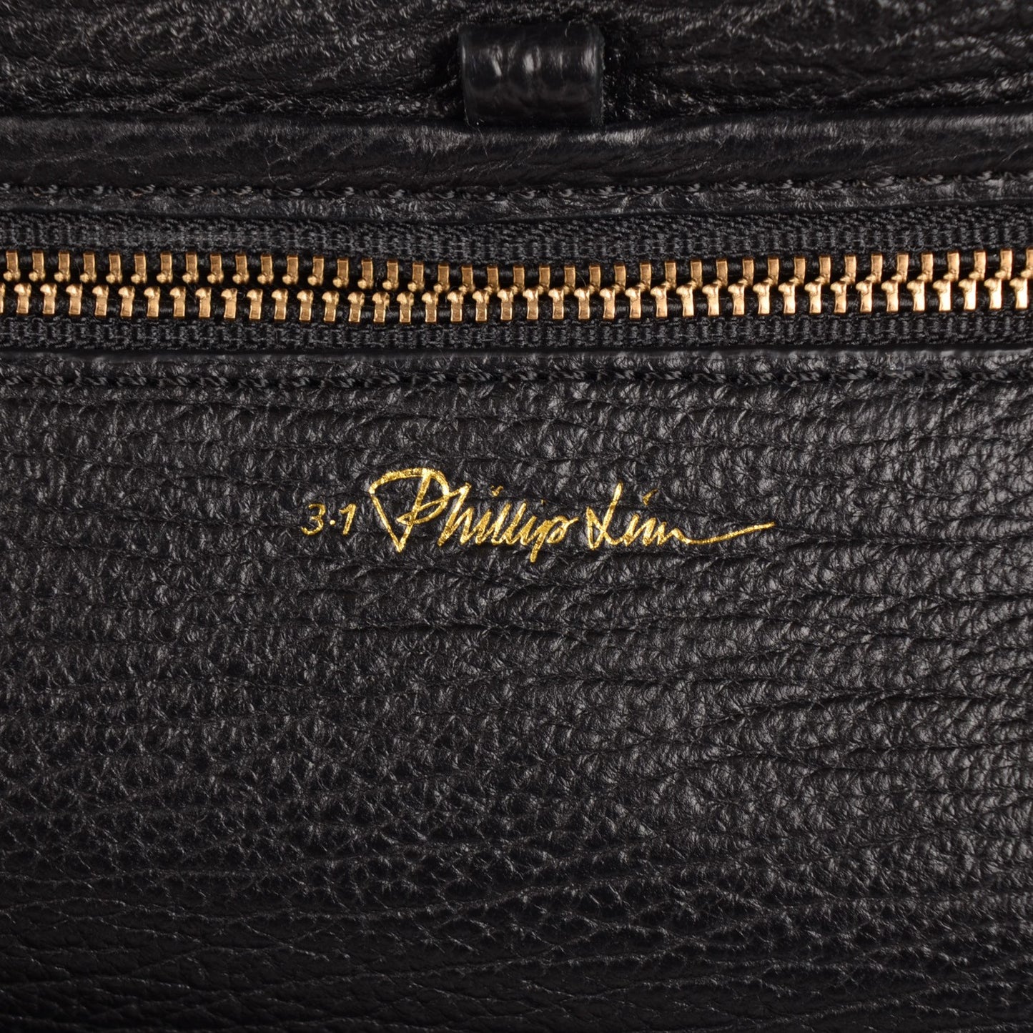 3.1 Textured Calfskin Medium Pashli Satchel Black
