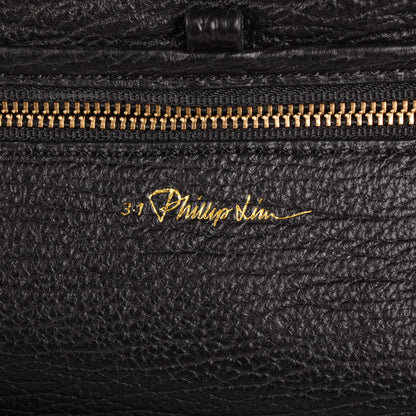 3.1 Phillip Lim 3.1 Textured Calfskin Medium Pashli Satchel Black 6 of 10