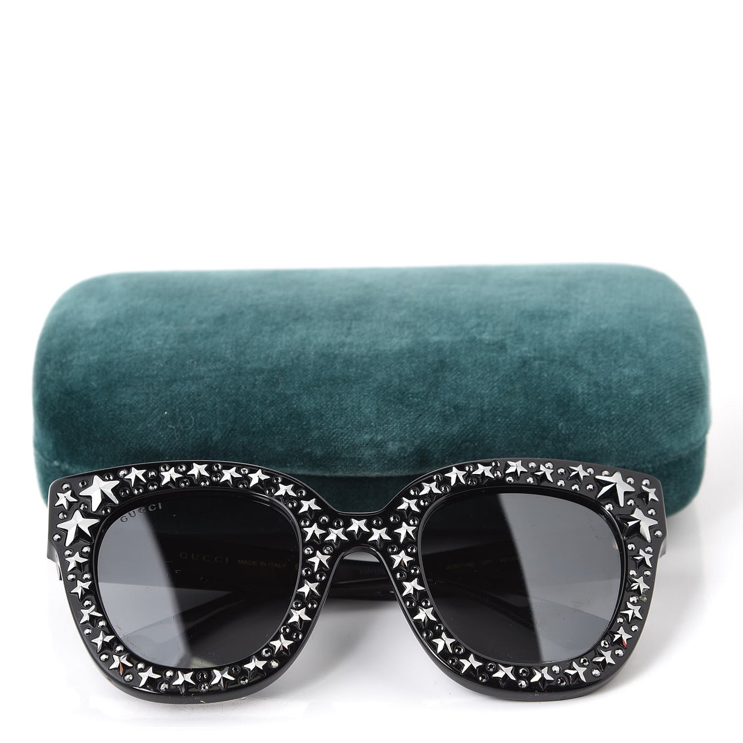 Acetate Stars Cat Eye Sunglasses GG0116S Black