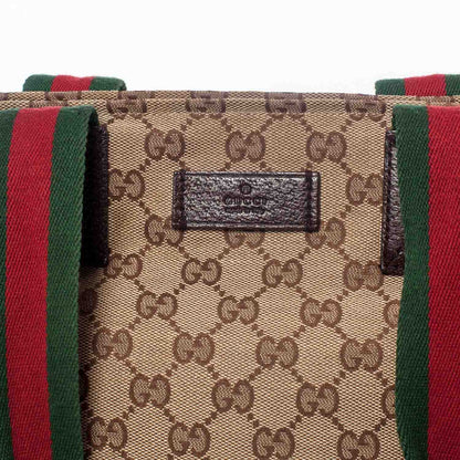 Gucci GG Monogram Medium Web Handle Bucket Tote 6 of 10