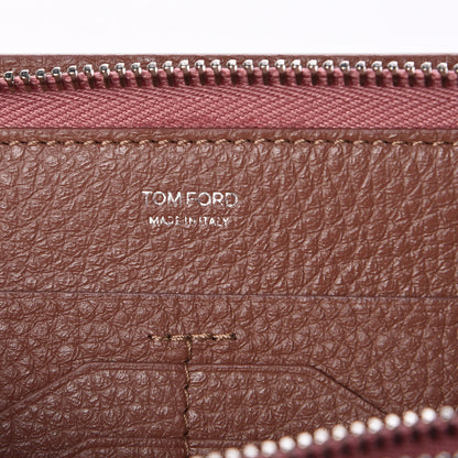 Tom Ford Pebbled Calfskin TF Zip Around Wallet 6 of 6