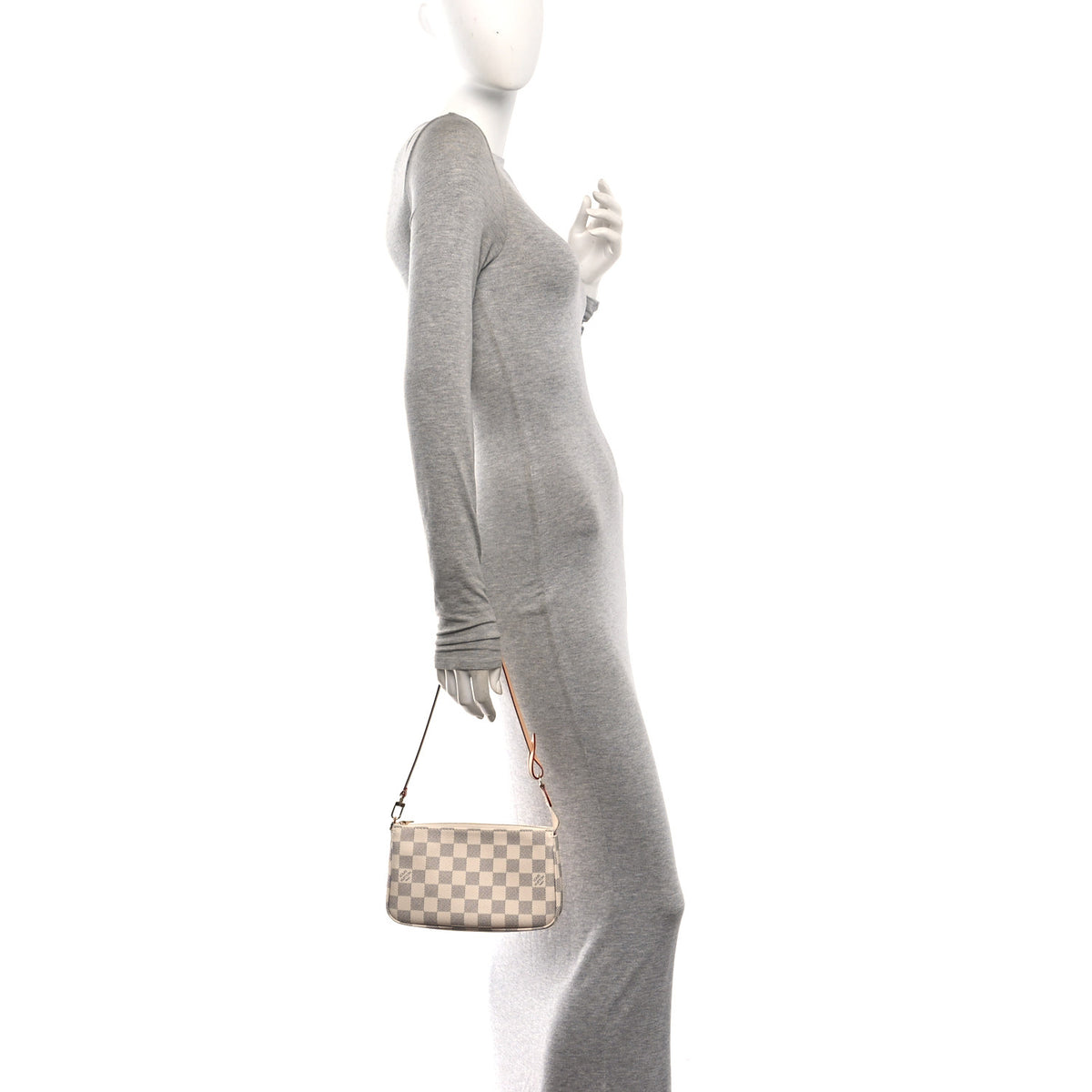 Damier Azur Pochette Accessories NM Rose Ballerine