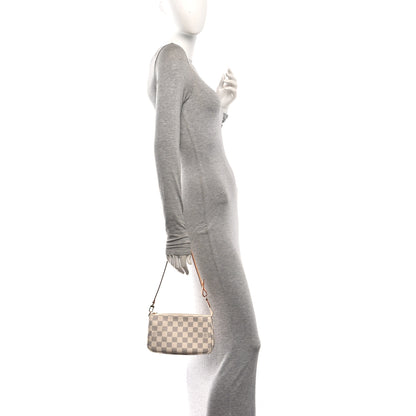 Louis Vuitton Damier Azur Pochette Accessories NM Rose Ballerine 2 of 10