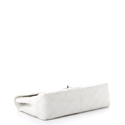 Chanel Caviar Quilted Jumbo Single Flap White 4 of 14