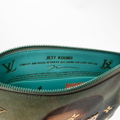 Louis Vuitton Masters Da Vinci Pochette Clutch Vert D’eau 14 of 16