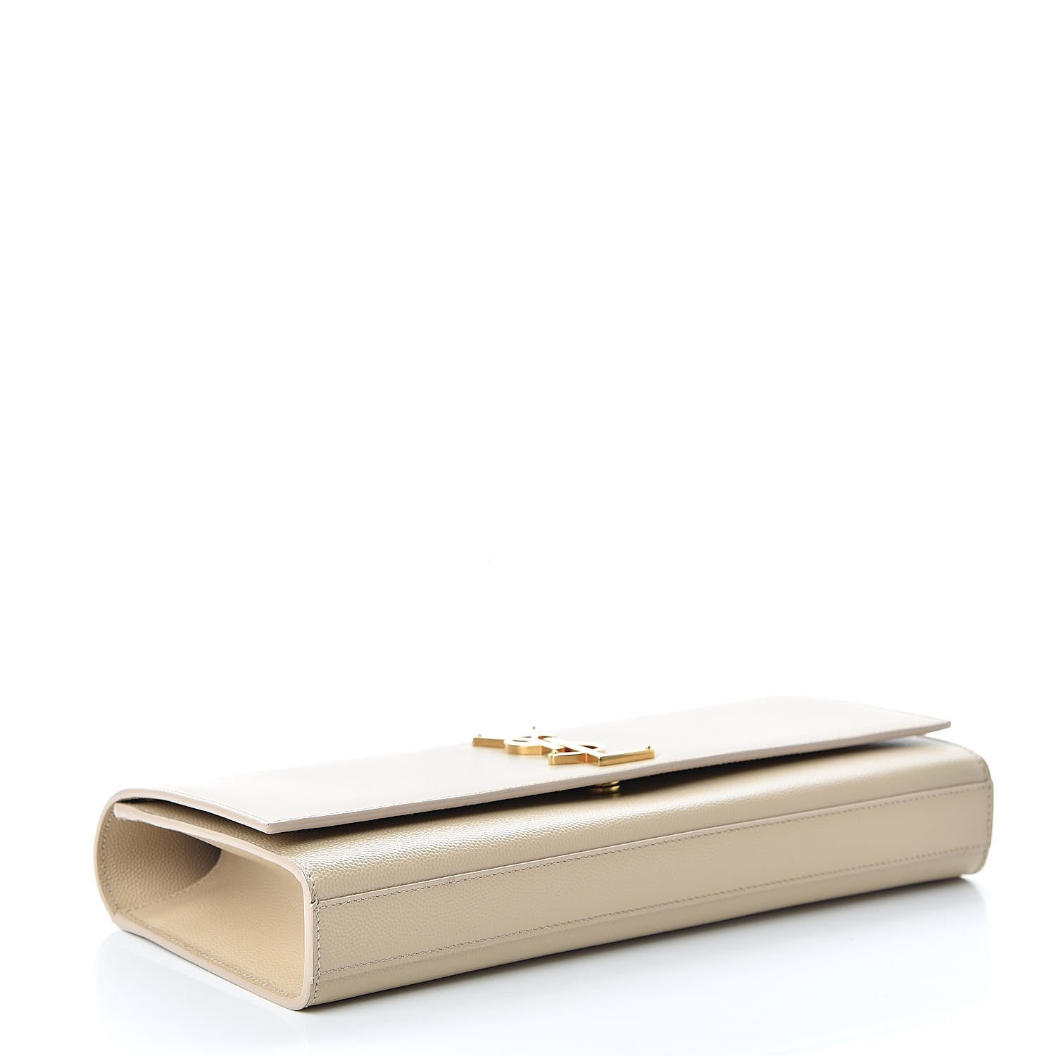 Saint Laurent Grain De Poudre Classic Monogram Cassandre Clutch Nude Powder 4 of 9
