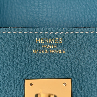 Hermes Togo Birkin 35 Blue Jean 6 of 14