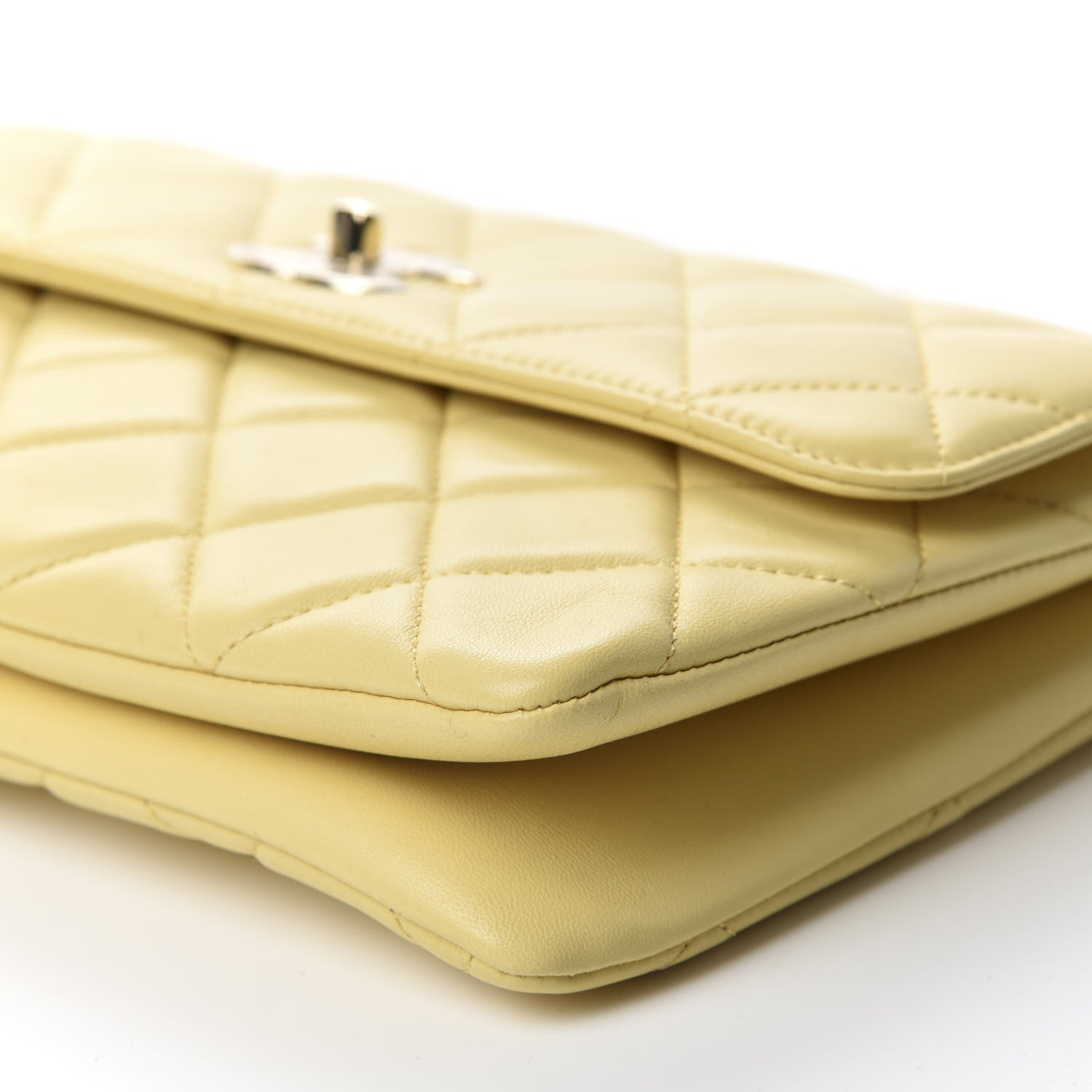 Chanel Lambskin Quilted Medium Trendy CC Flap Yellow 7 of 10