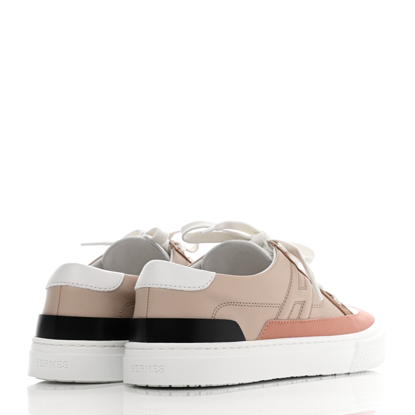 Calfskin Deep Sneakers 36 Multicolor White Gold