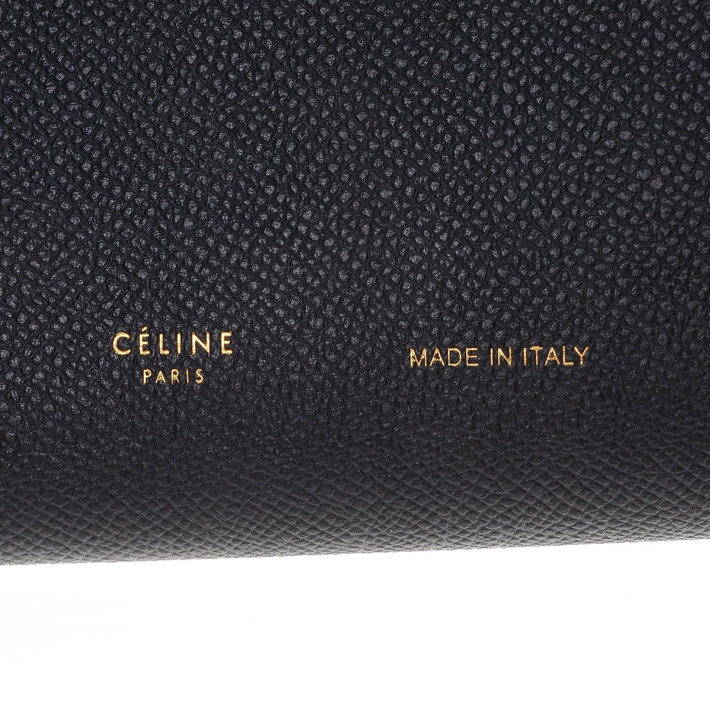 Grained Shiny Calfskin Large Multifunction Strap Wallet Midnight