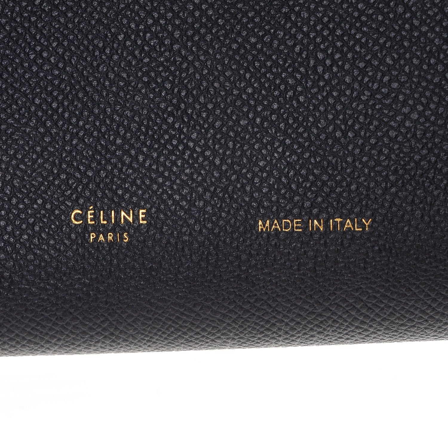 Celine Grained Shiny Calfskin Large Multifunction Strap Wallet Midnight 6 of 7