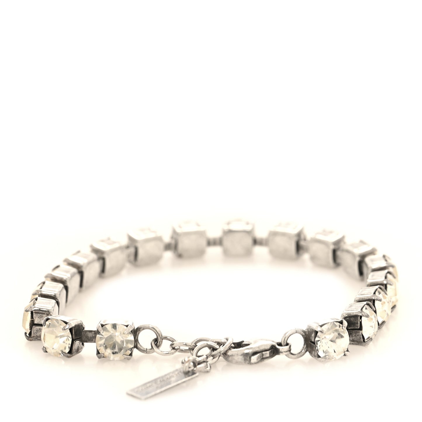 Crystal Link Bracelet Silver