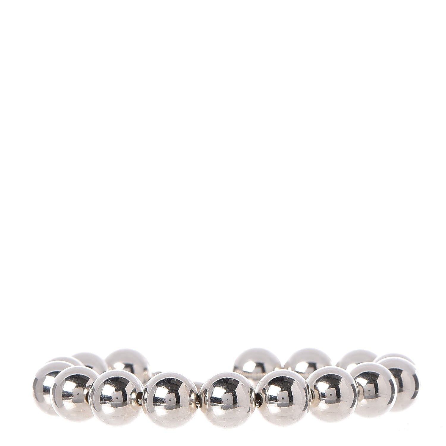 Tiffany Sterling Silver 10mm HardWear Ball Bracelet 1 of 6