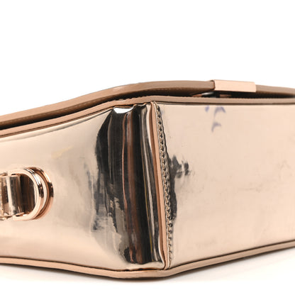 Off-White Patent Mirror Binder Clip Bag Rose Gold 8 of 9