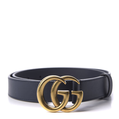 Gucci Moon Calfskin Double G 30mm Belt 80 32 Blue 1 of 3