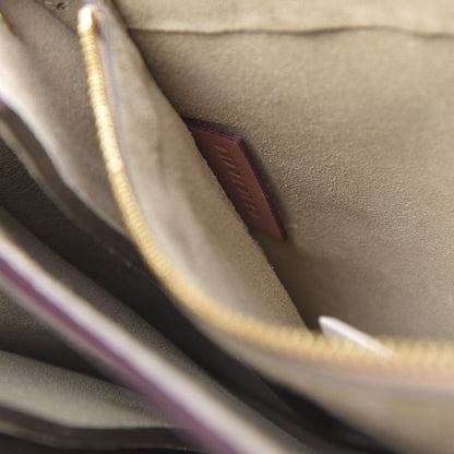 Chloe Calfskin Suede Medium Faye Shoulder Bag Misty Rose Dark Purple 7 of 13