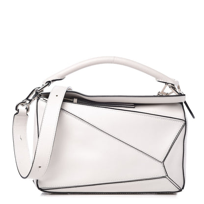 Loewe Calfskin Small Puzzle Bag White 1 of 8