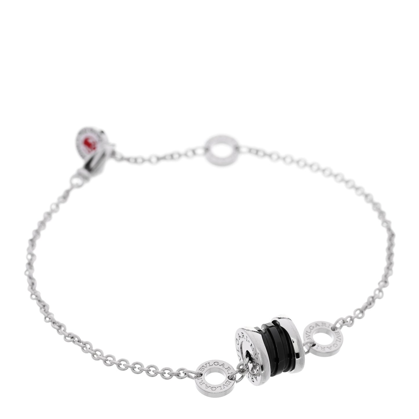 Sterling Silver Black Ceramic Save the Children Bracelet SM