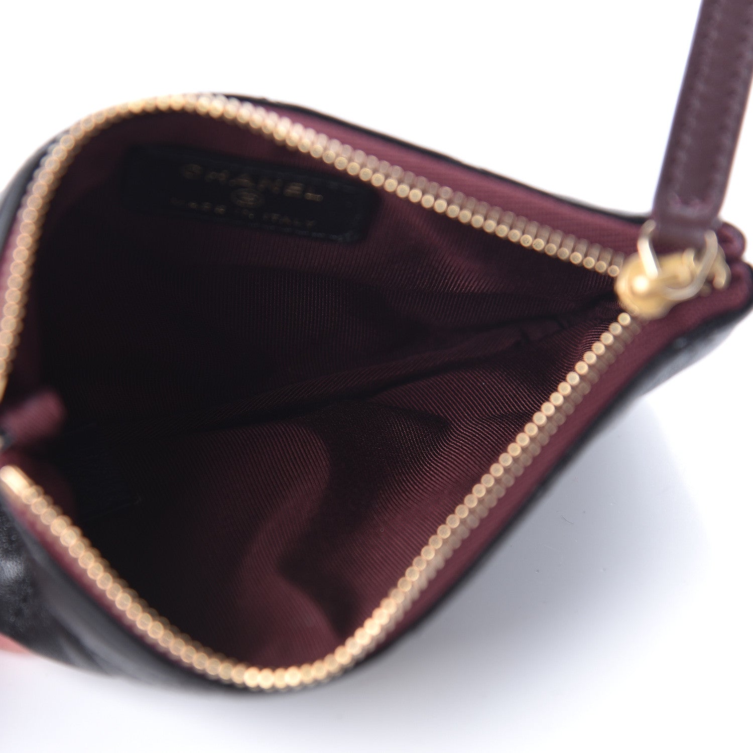 Chanel Lambskin Quilted Small Cosmetic Case Black 5 of 8