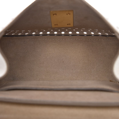 Chloe Calfskin Perforated Mini Drew Shoulder Bag White 7 of 13