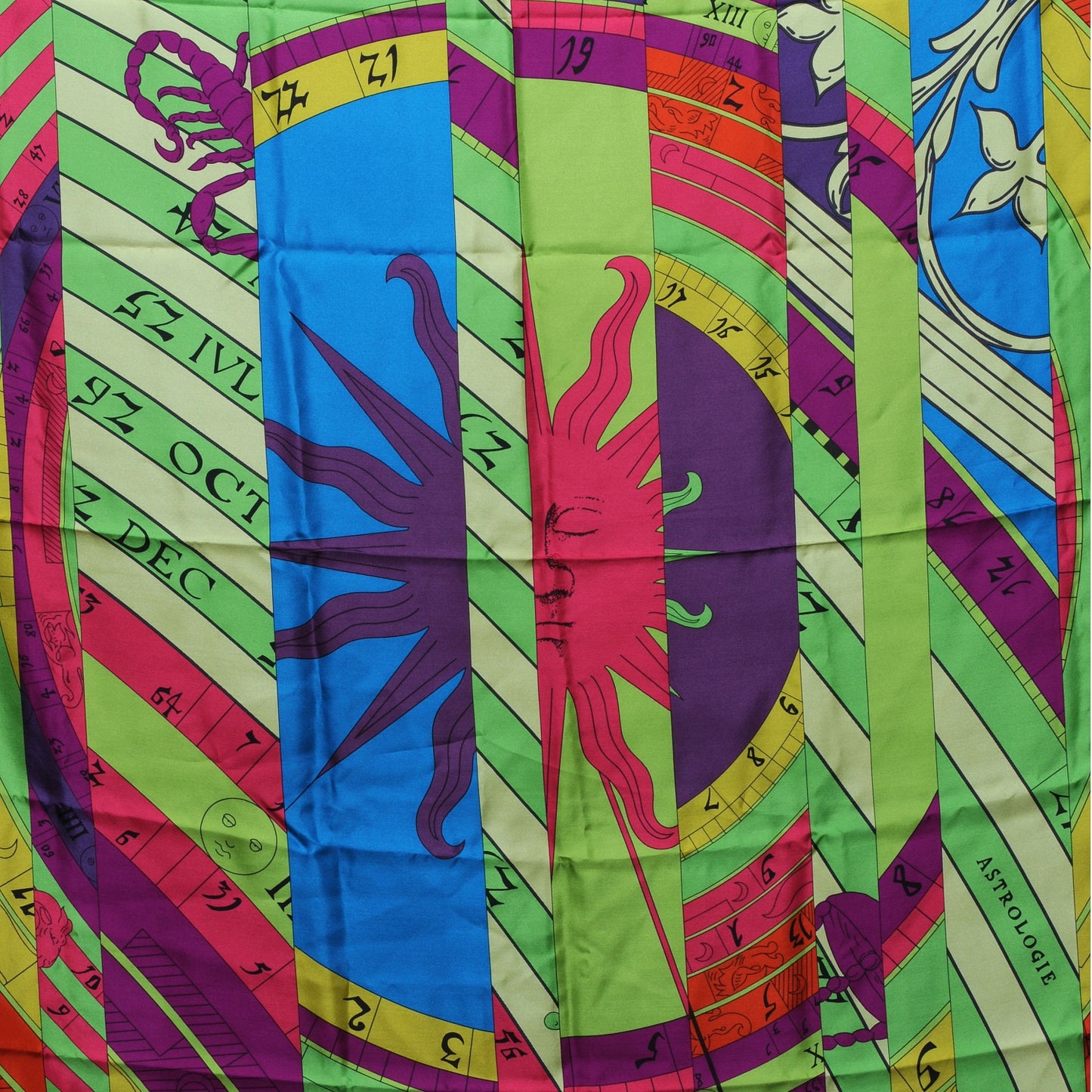 Summer Twill Silk Astrologie Nouvelle Giant Scarf 140