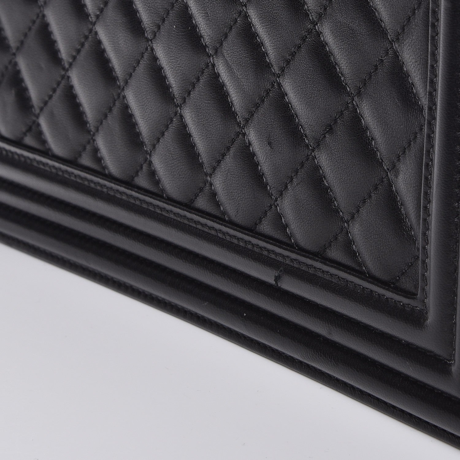 Chanel Lambskin Quilted Medium Boy Flap Black 9 of 11