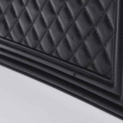 Chanel Lambskin Quilted Medium Boy Flap Black 9 of 11