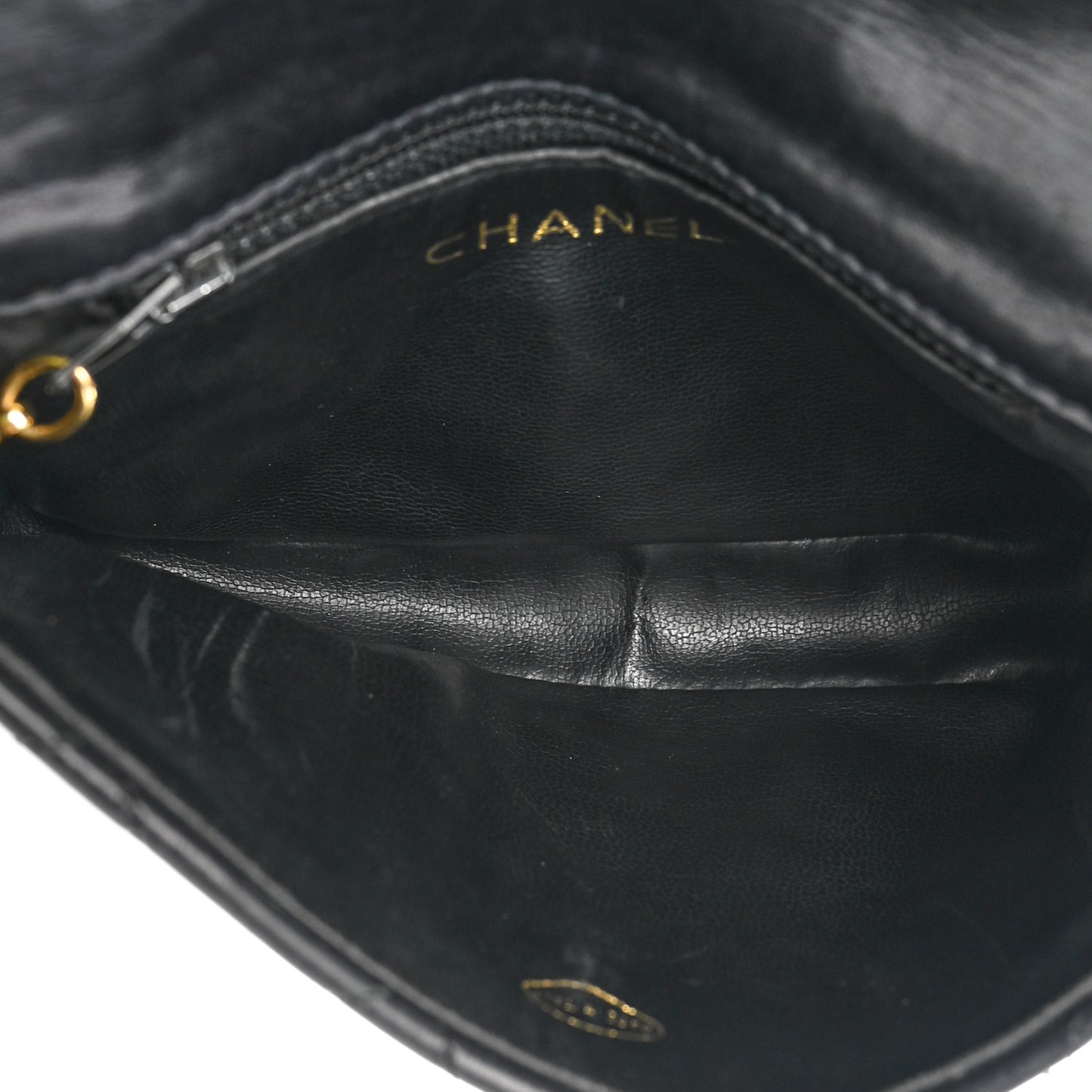 Lambskin Quilted Flap Waist Belt Bag 75 30 Black