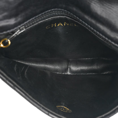 Chanel Lambskin Quilted Flap Waist Belt Bag 75 30 Black 5 of 19
