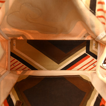 Miu Miu Canvas Shopping Tote Militaire Multicolor 5 of 15