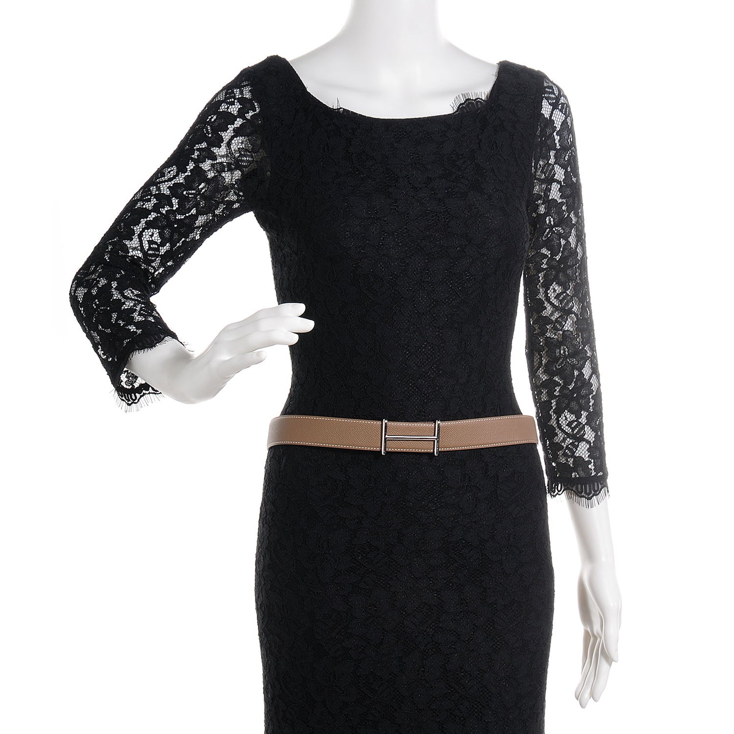 Epsom Swift Reversible 32mm Idem H Belt 85 Etoupe Noir