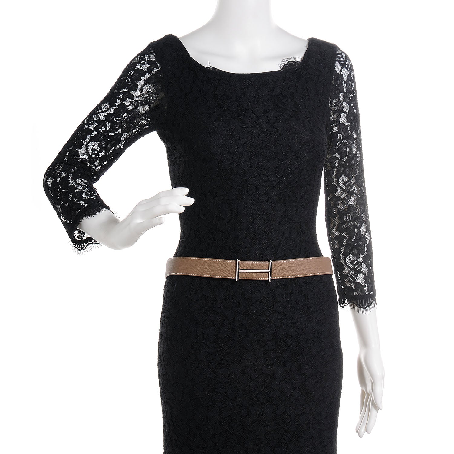 Hermes Epsom Swift Reversible 32mm Idem H Belt 85 Etoupe Noir 2 of 8
