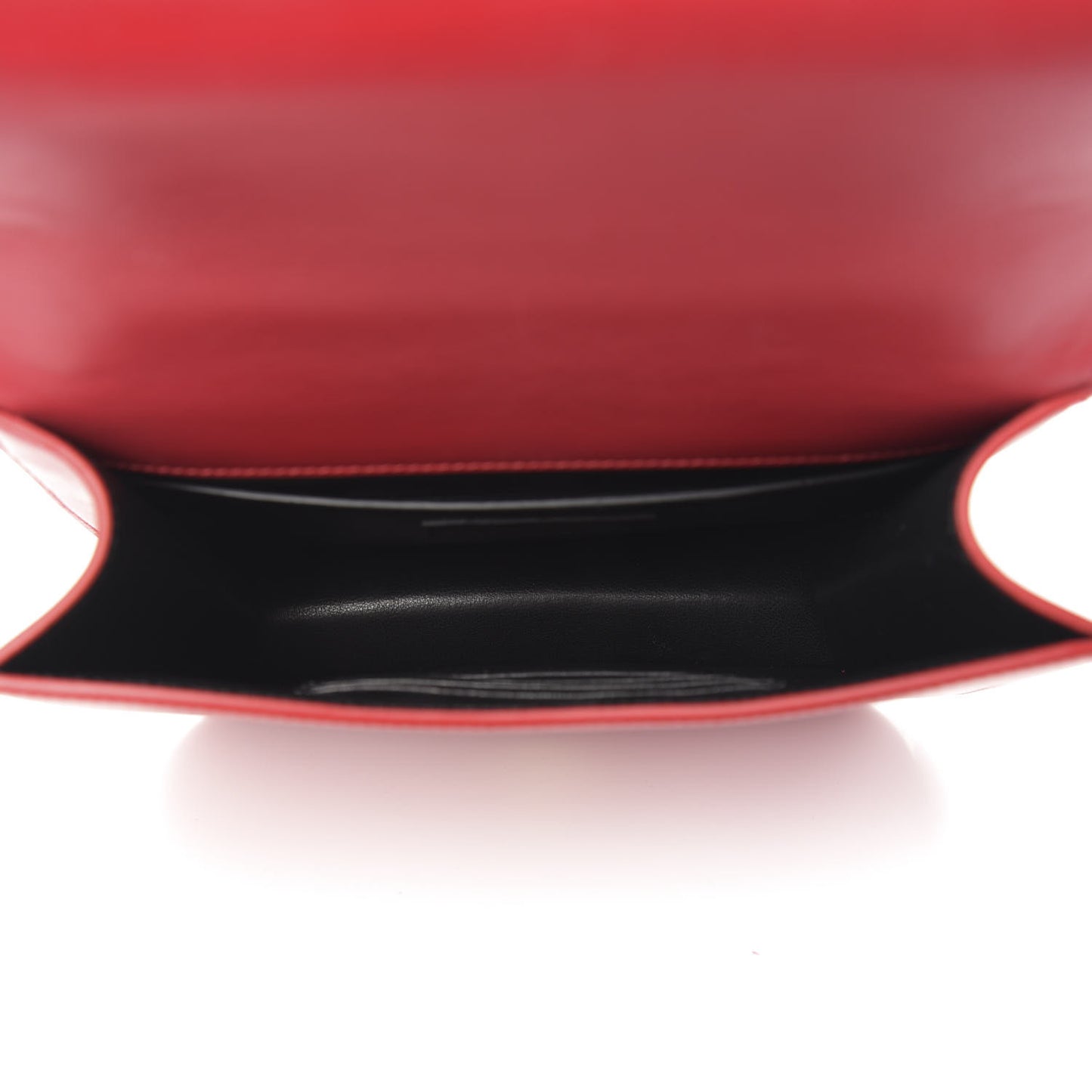 Smooth Calfskin Small Spontini Saddle Bag Lipstick Red