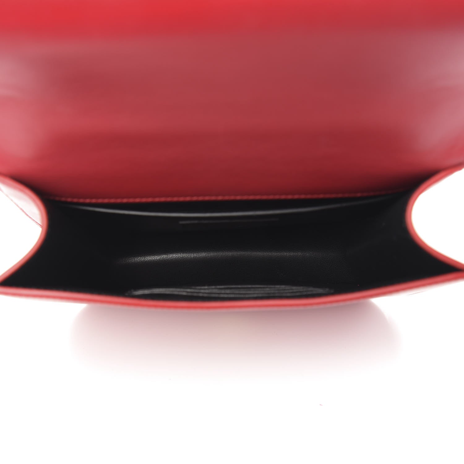 Saint Laurent Smooth Calfskin Small Spontini Saddle Bag Lipstick Red 5 of 9