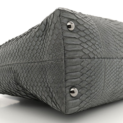 Chanel Snakeskin Executive Cerf Shopper Tote Grey 9 of 12