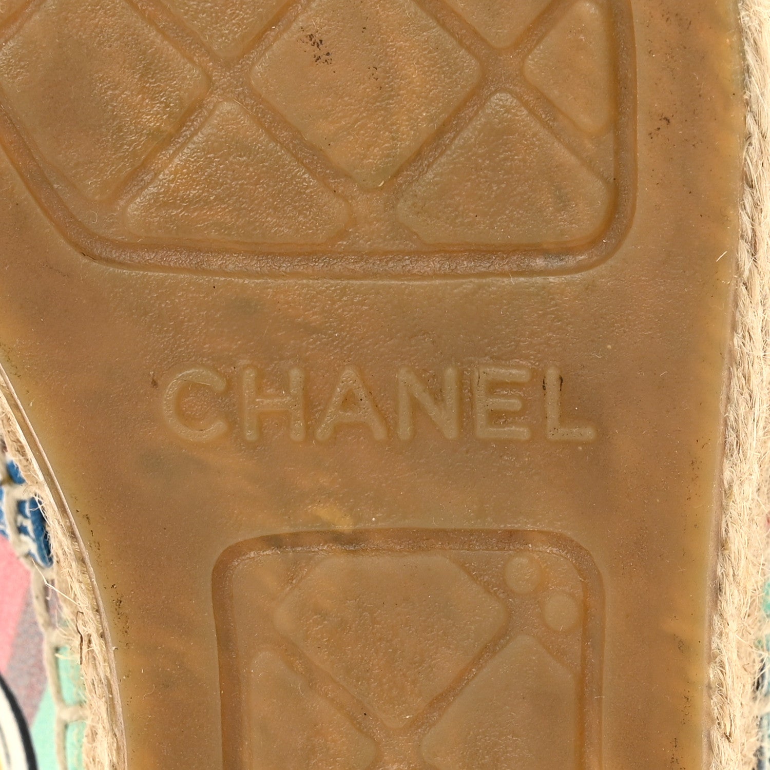 Chanel Fabric Patent CC Espadrilles 35 Multicolor Black 9 of 10