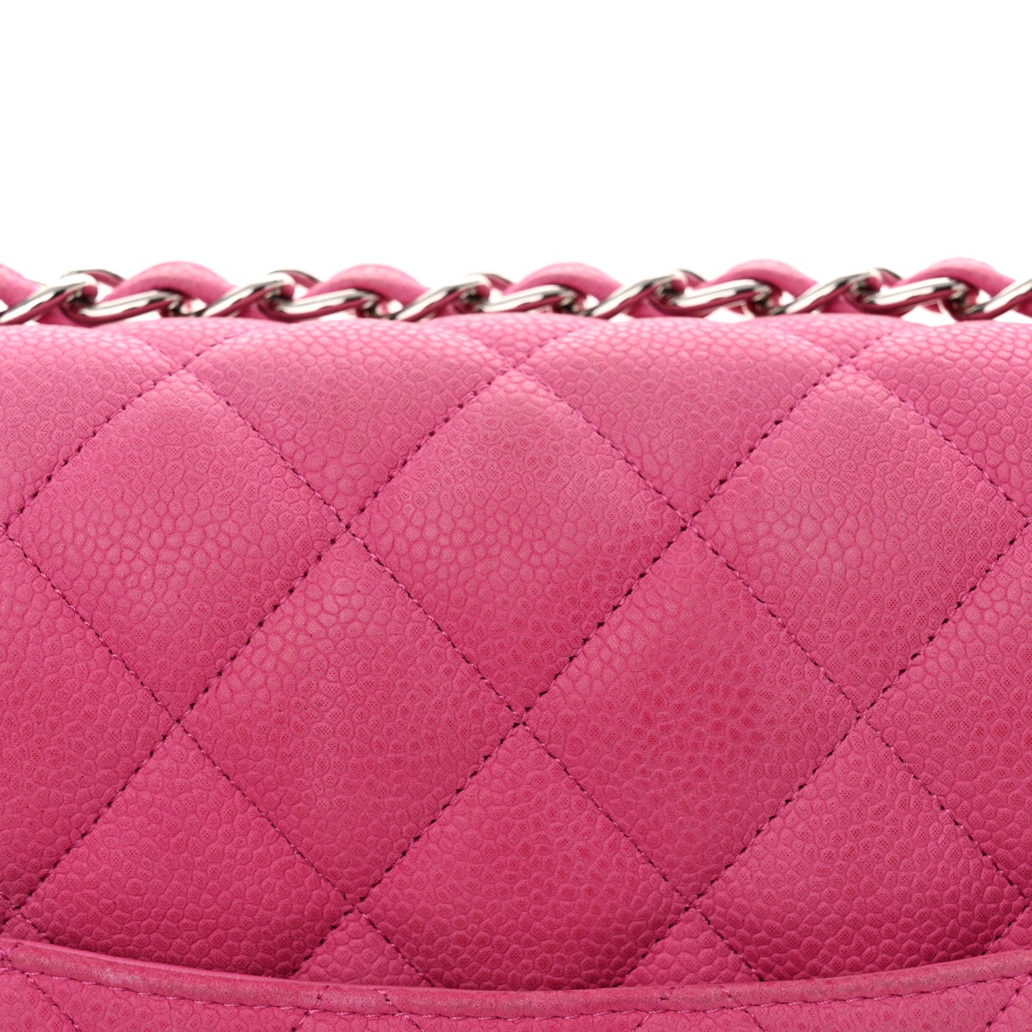 Chanel Iridescent Caviar Quilted Jumbo Double Flap Pink 16 of 19