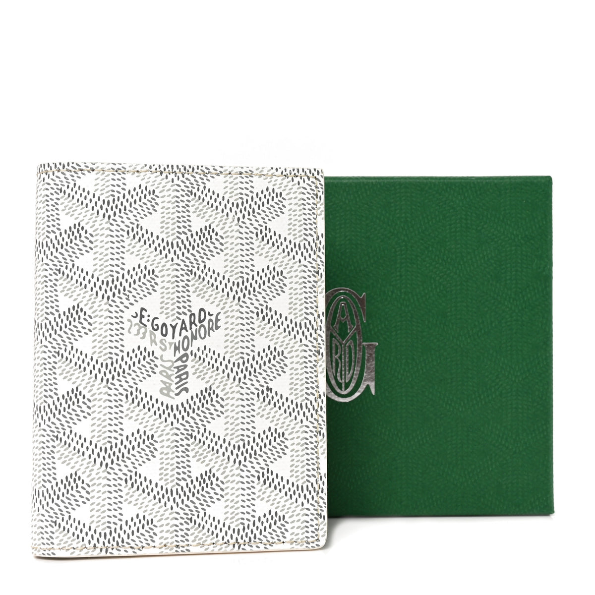 Goyardine Saint Marc Card Holder White