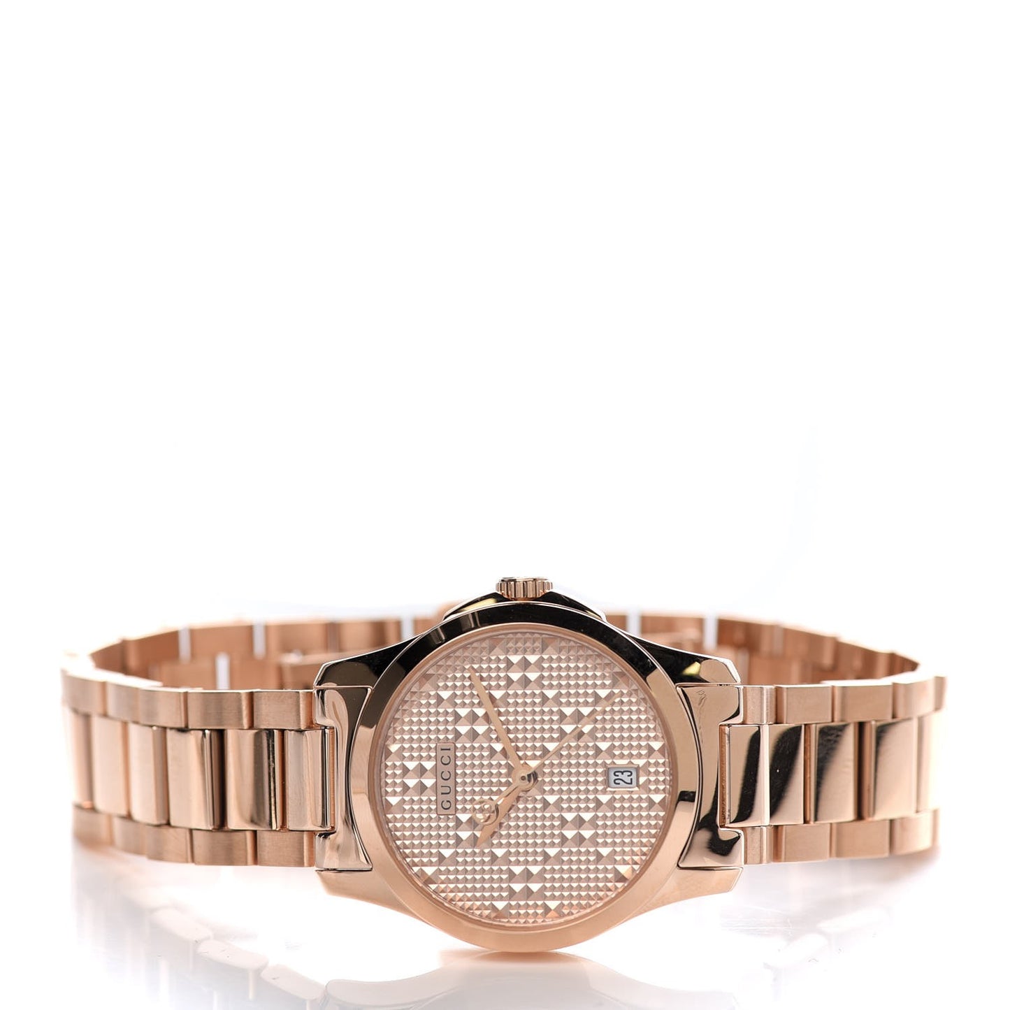 Stainless Steel 27mm G-Timeless Diamante Quartz Watch Rose