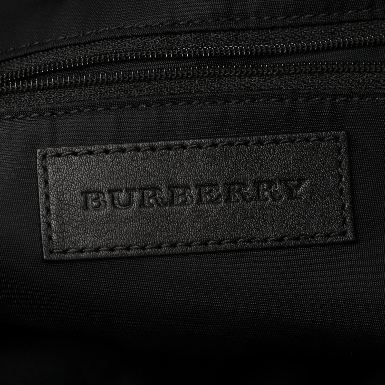 Burberry Nylon Check Small Buckleigh Packable Tote Navy Blue 5 of 9
