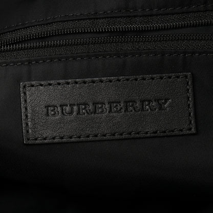 Burberry Nylon Check Small Buckleigh Packable Tote Navy Blue 5 of 9
