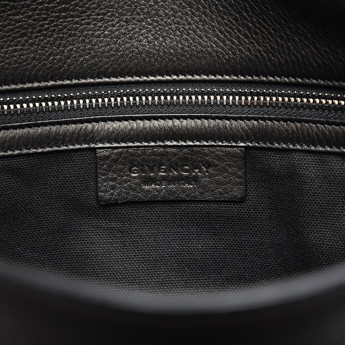 Waxy Grained Calfskin Medium Pandora Pure Flap Bag Black